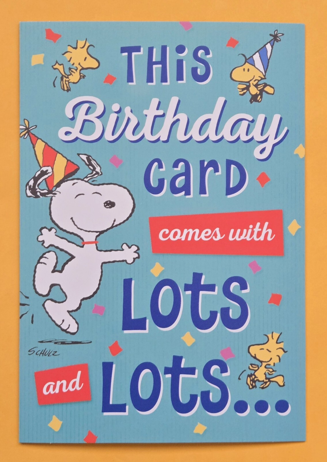 Peanuts “Snoopy” Birthday Greeting Card (+ Envelope 4.5×6.5″).