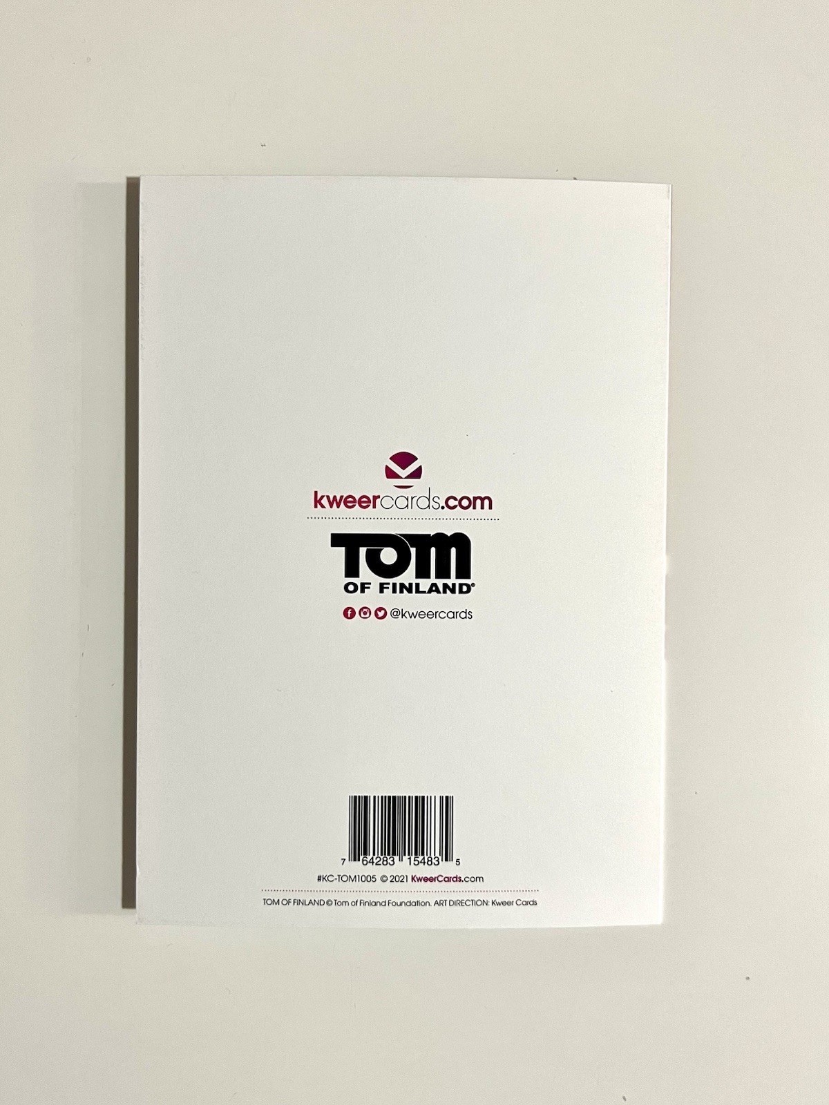 TOM OF FINLAND Christmas Greeting Card – Deck the Balls – Collectible – 5×7 in