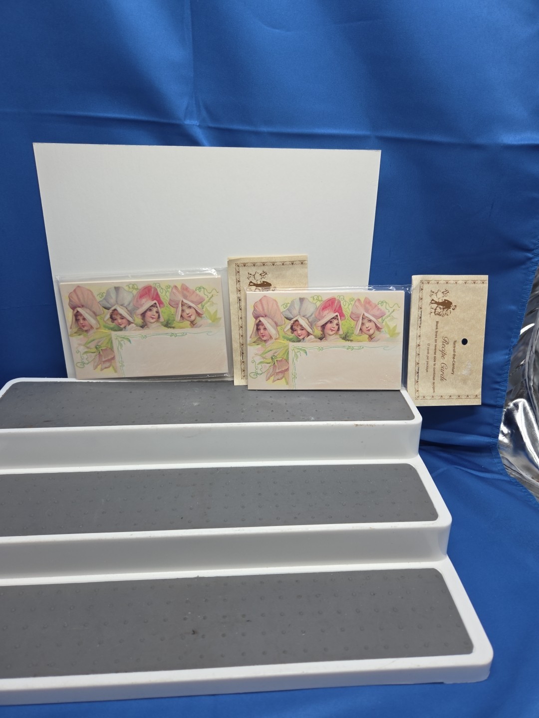 Lot of 24 Turn Of The Century Recipe Cards Girls Old Print Factory 2 Packs Vtg