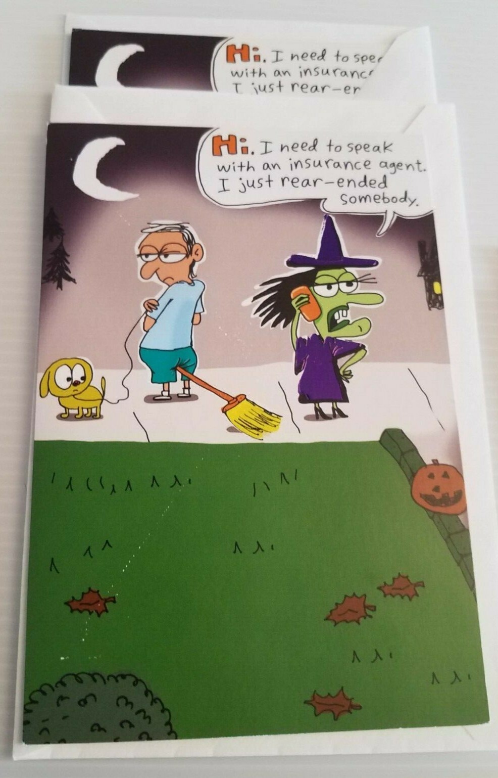 Halloween Greeting Cards Lot of 5 Mixed Brands and Designs