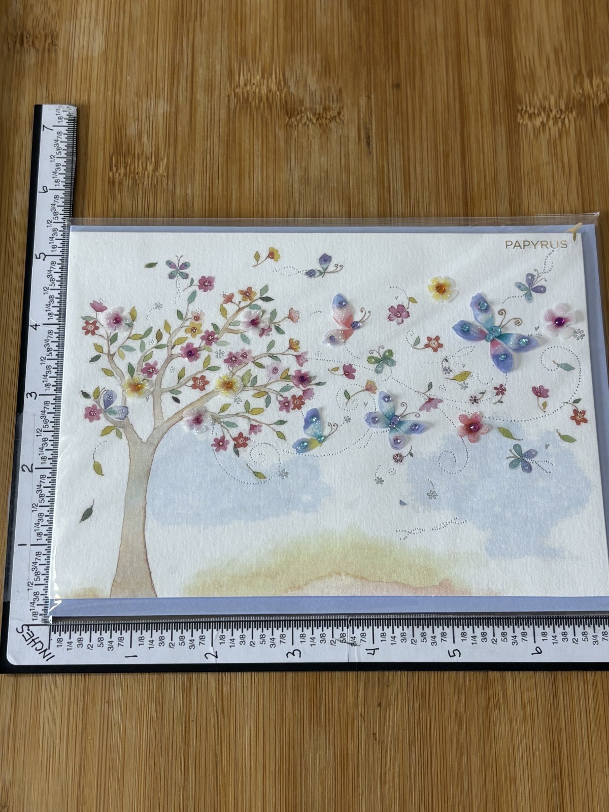 Papyrus Greeting Card New Mother’s Happy Mothers Day Floral sending LOVE MOM