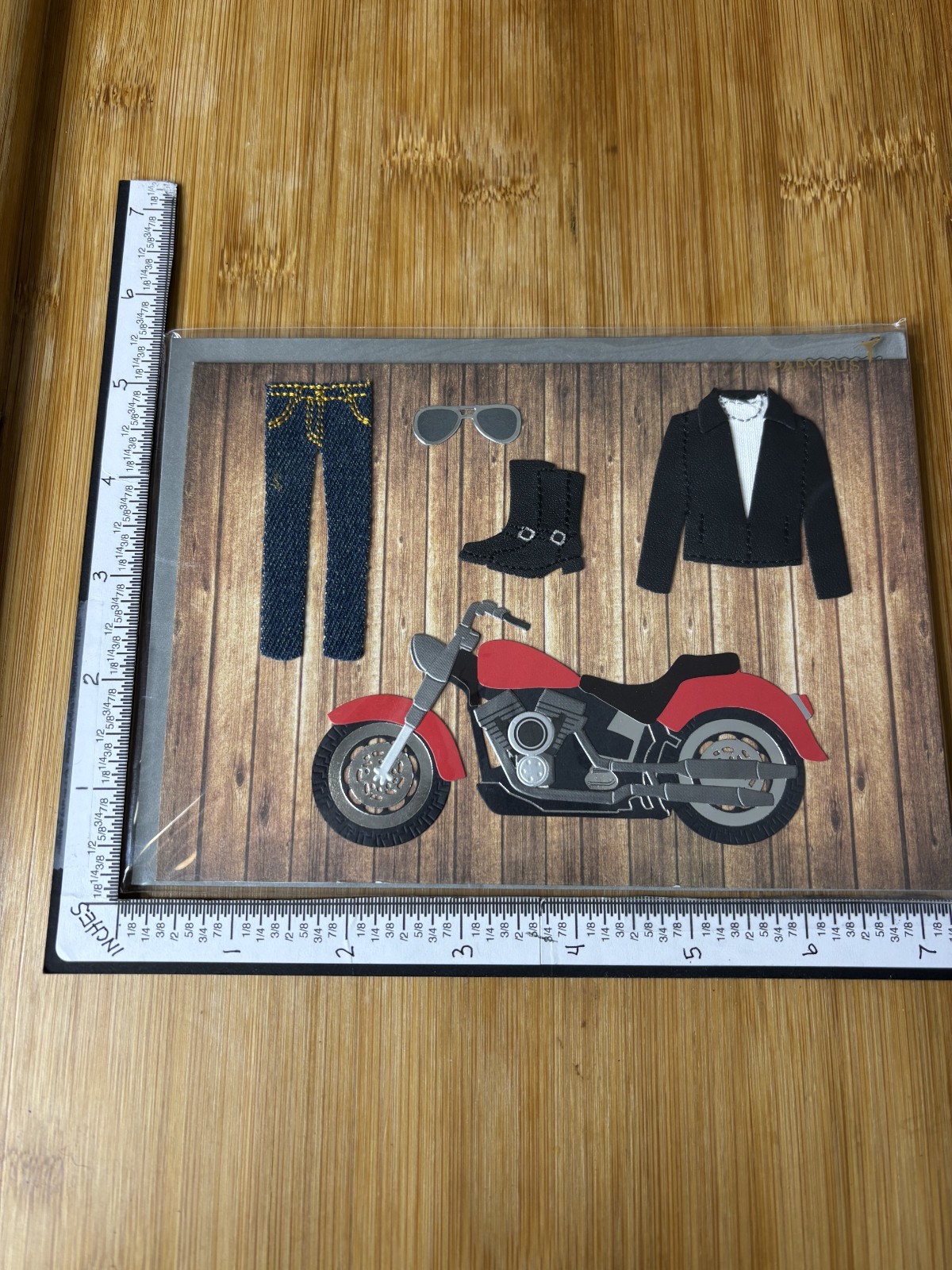 Papyrus Greeting Card New w Envelope Note BLANK All Occasion Harley Davidson