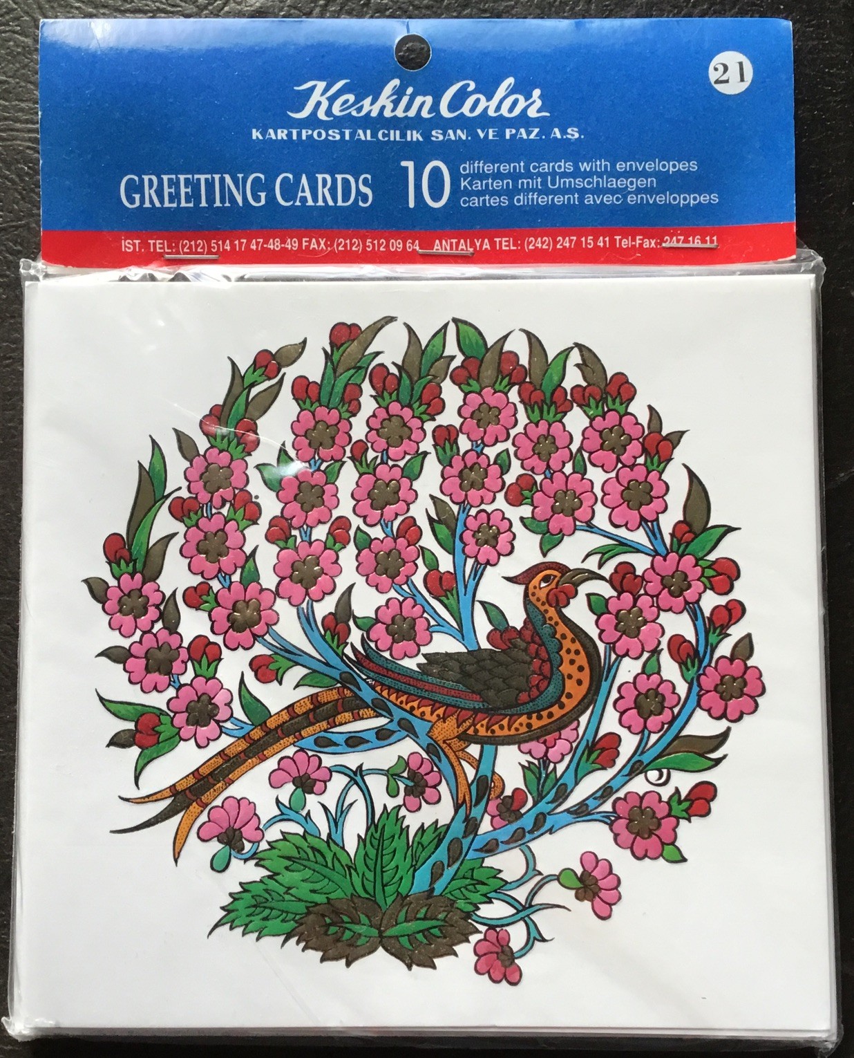 Greeting Cards Turkish Ottoman Designs New 10 Pack Keskin Color Offers Welcome