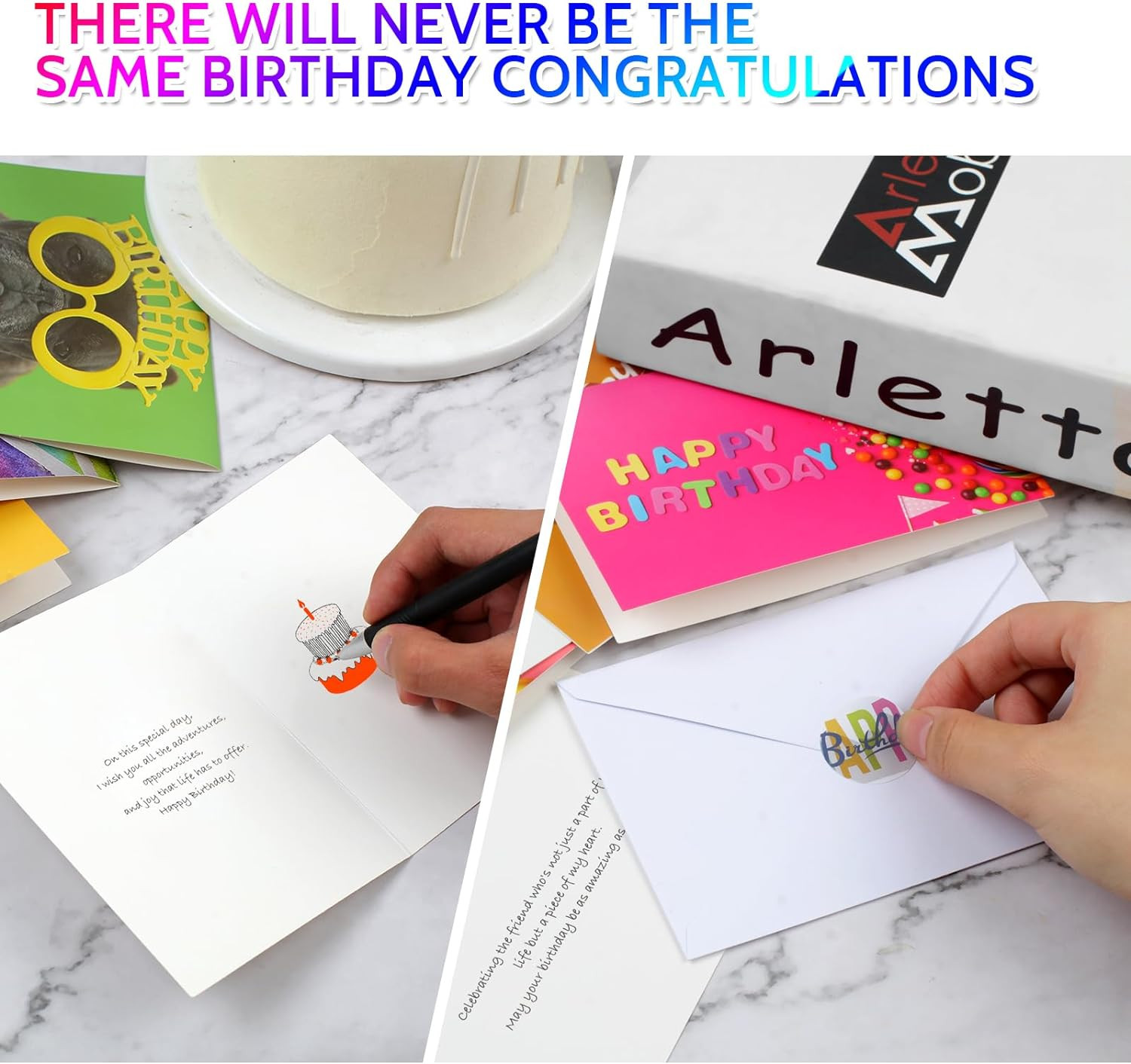 Joyberg 32 PCS Happy Birthday Cards Bulk with Envelopes, 4X6 Assorted Birthday