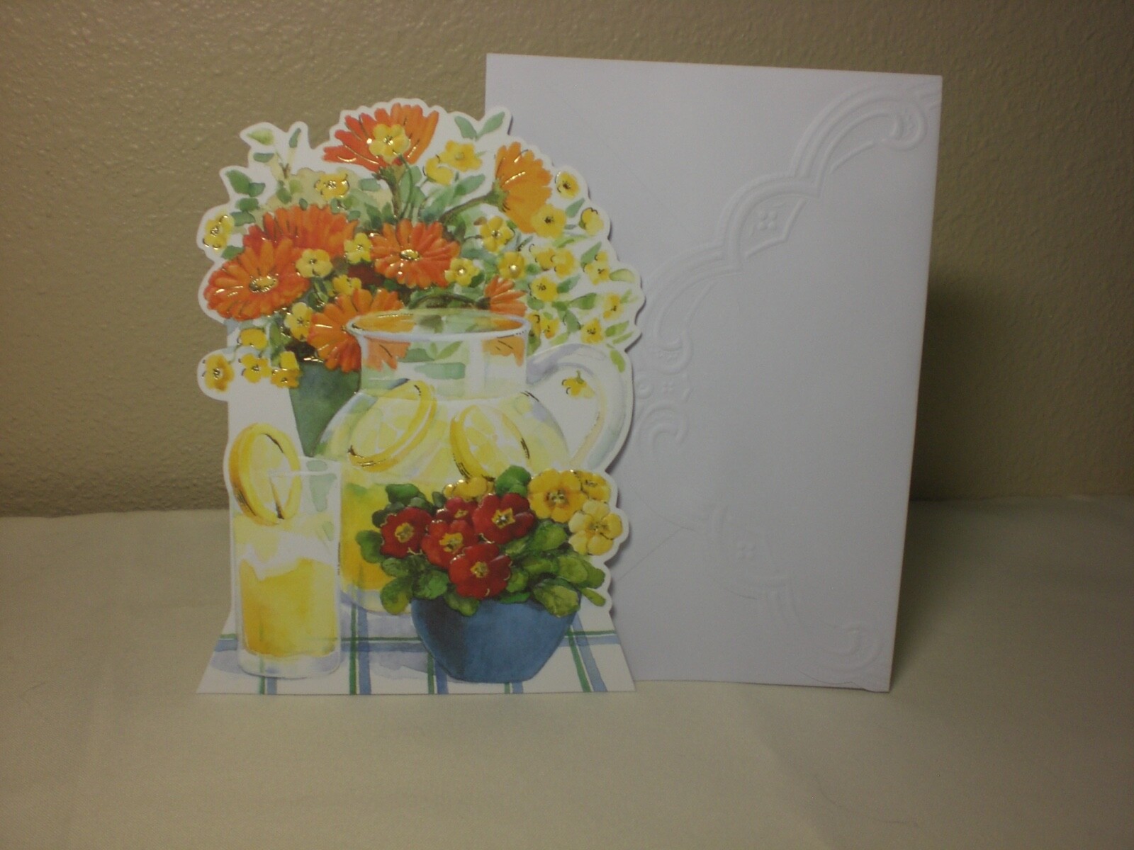 Carol’s Rose Garden – Birthday – Flowers and a Pitcher of Lemonade on cover
