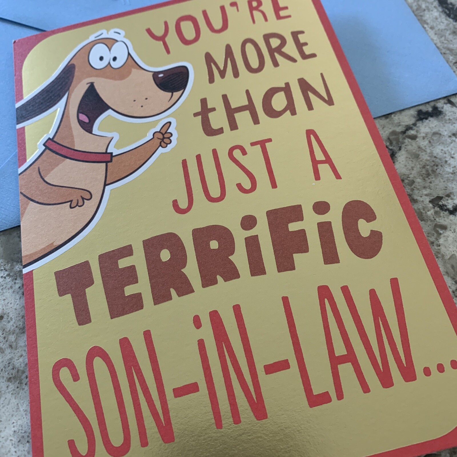 Father’s Day – Son In Law Awesome Dad 5”x7” Hallmark Greeting Card