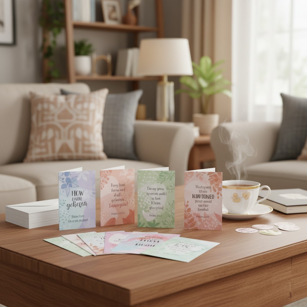 120 Set Inspirational Christian Greeting Cards Bulk with Envelopes Scripture