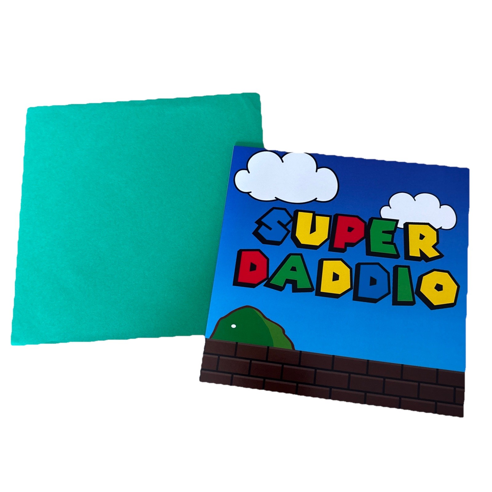 B-Day GAMER CARD Super Daddio Card Birthdays special occasions any Time Bl nk
