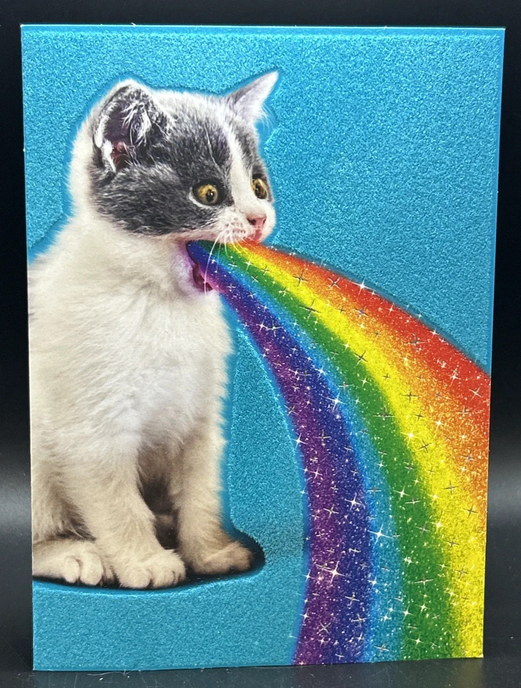 Happy Birthday (Cat Rainbow) Greeting Card w/Envelope