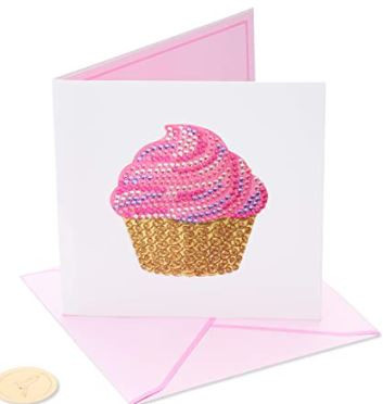 Papyrus Judith Leiber Pink Cupcake Birthday Card Greeting Card