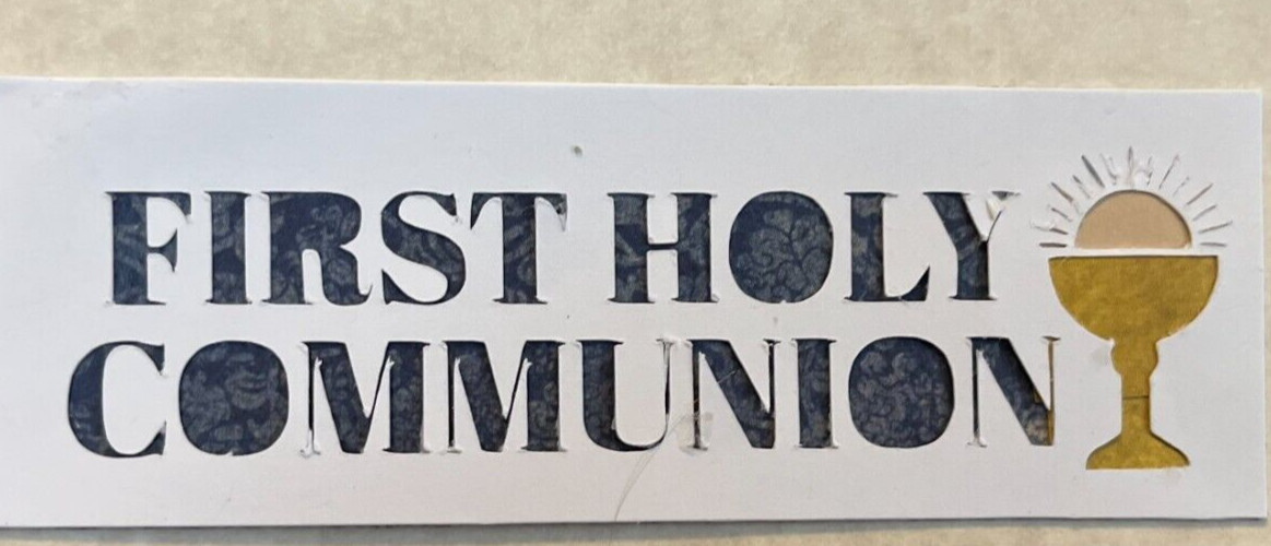 First Communion card