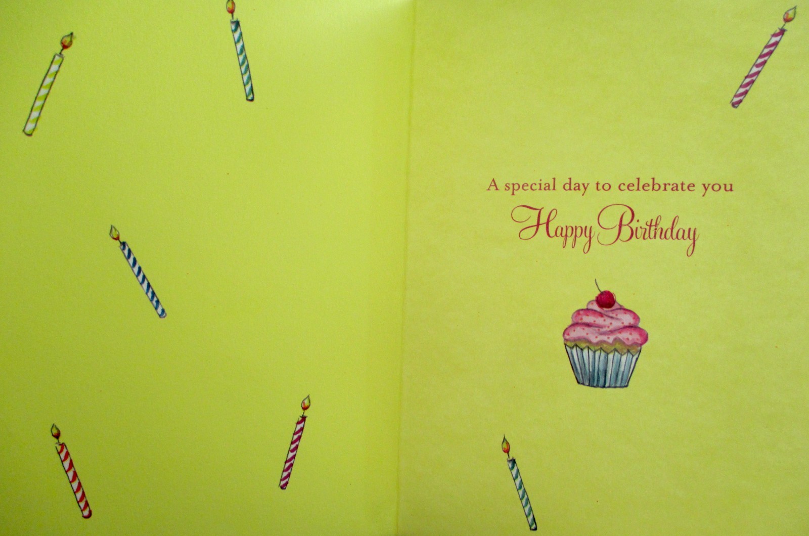 Papyrus Bella Pilar Gemmed Polka Dot Dress Cupcake Birthday Greeting Card