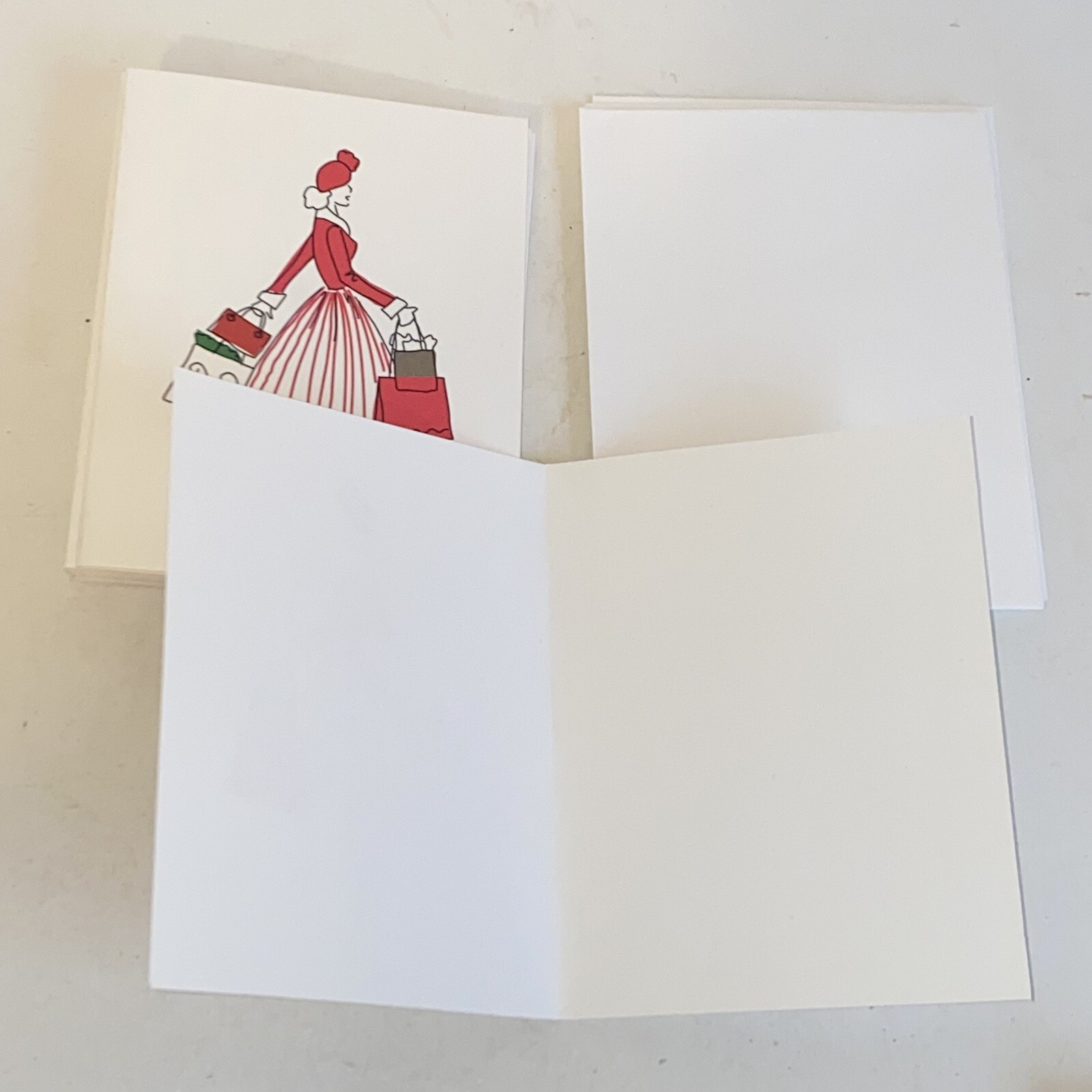 2015 Christopher & Banks Christmas Cards Box Set 20 pcs Blank Notecards