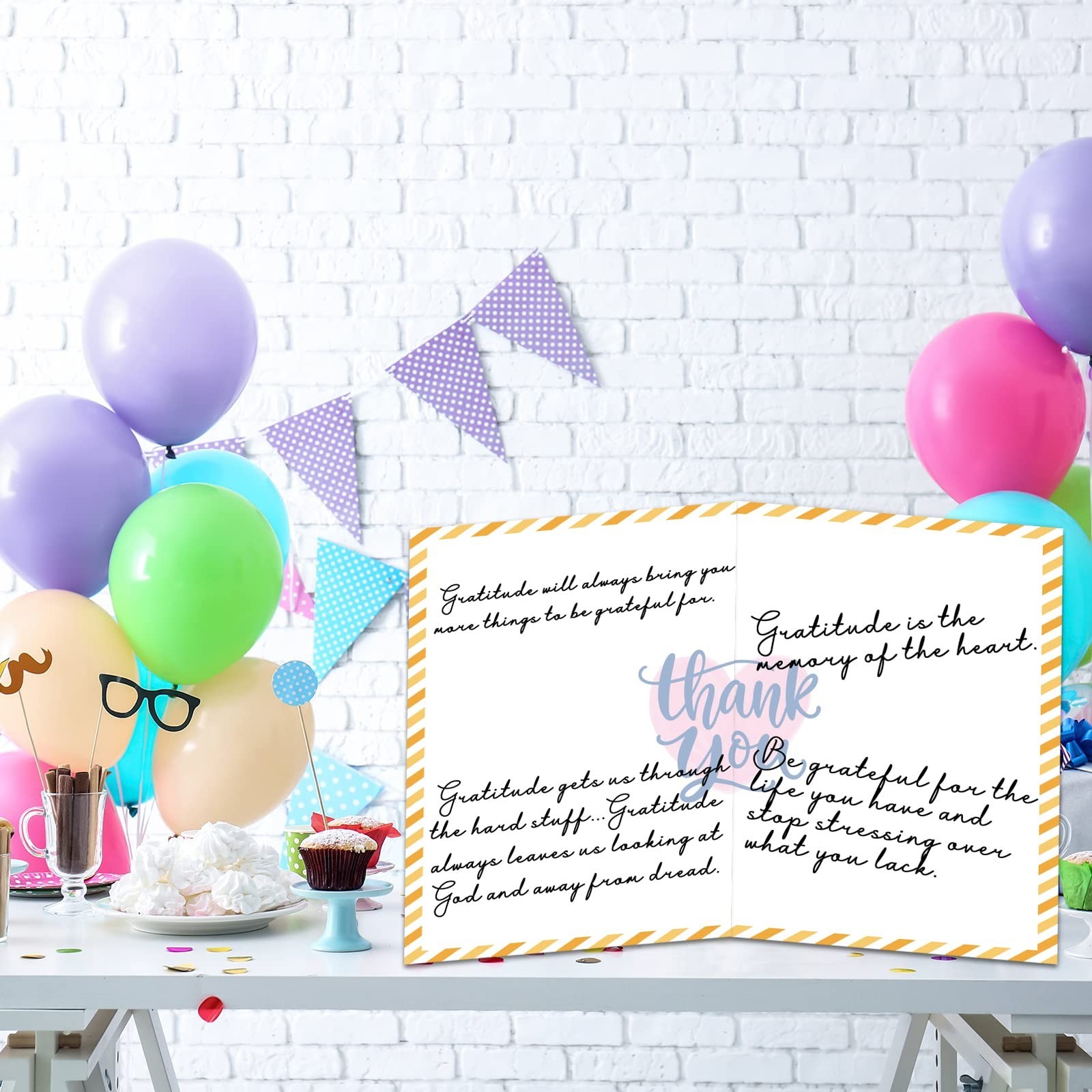 Giant Thank You Cards – 3 PCS, 14×22 Inch, Large Gratitude Cards with Envelopes