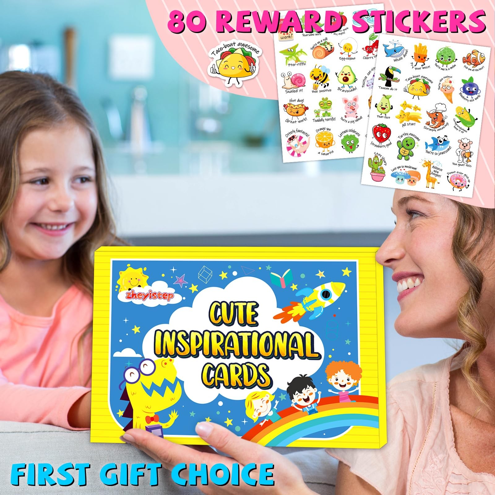 160 Motivational Lunch Notes for Kids, Cute Inspirational Cards Lunch Box Not…