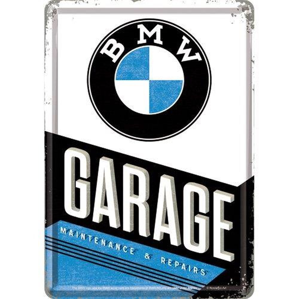 Tin postcard – 3 x 6 in – BMW BMW Garage