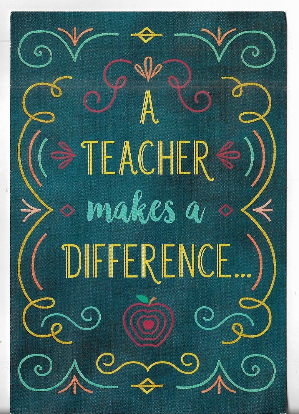 NEW Hallmark Card 4.5×6.75 A TEACHER Makes a Difference – Thank You!