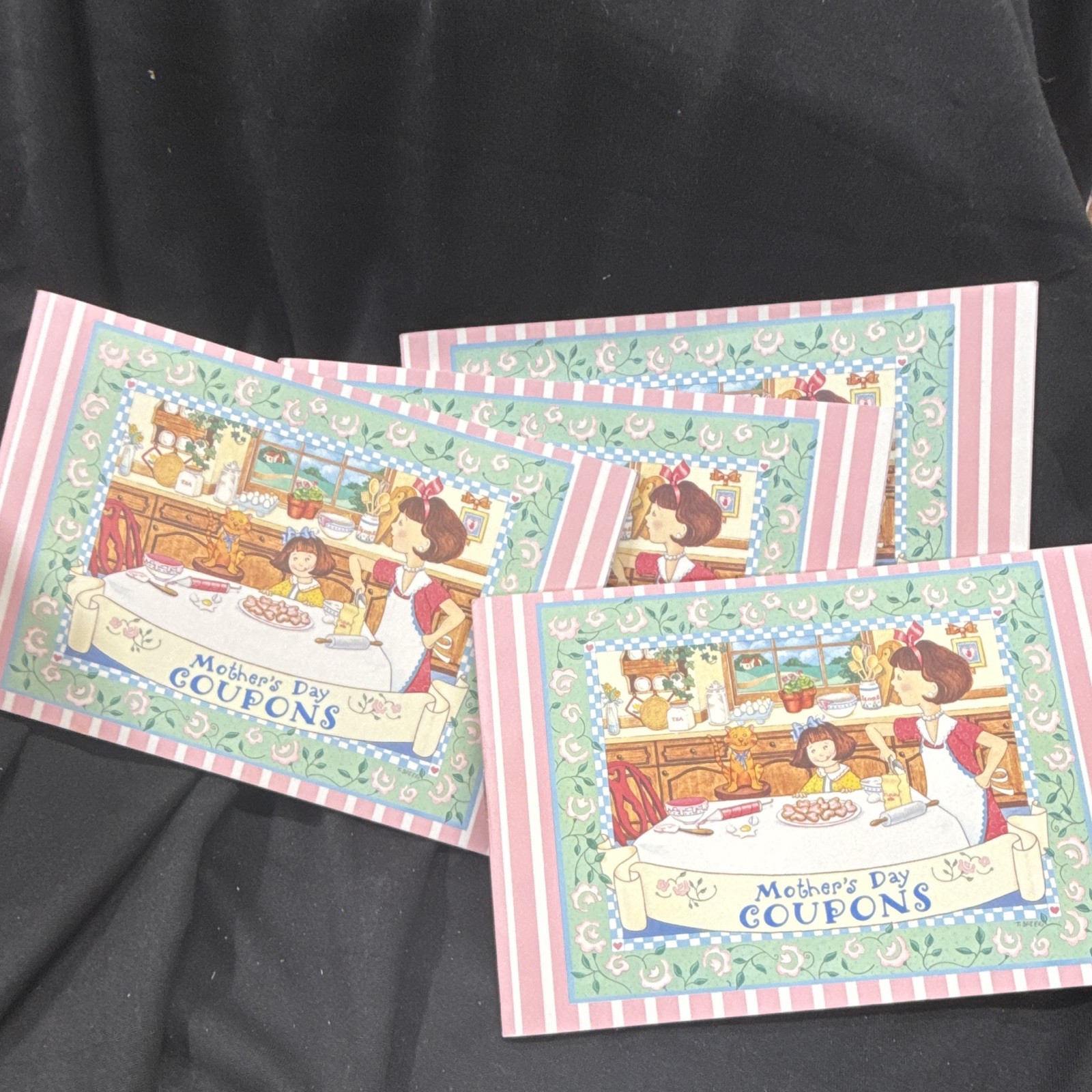 4 Gibson Celebrations Mother’s Day Coupon Booklet Folded Greeting Card