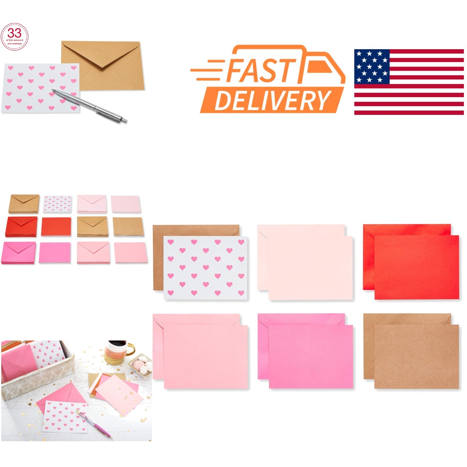 Crafting Note Cards 200 Count Blank Cards with Envelopes for All Occasions