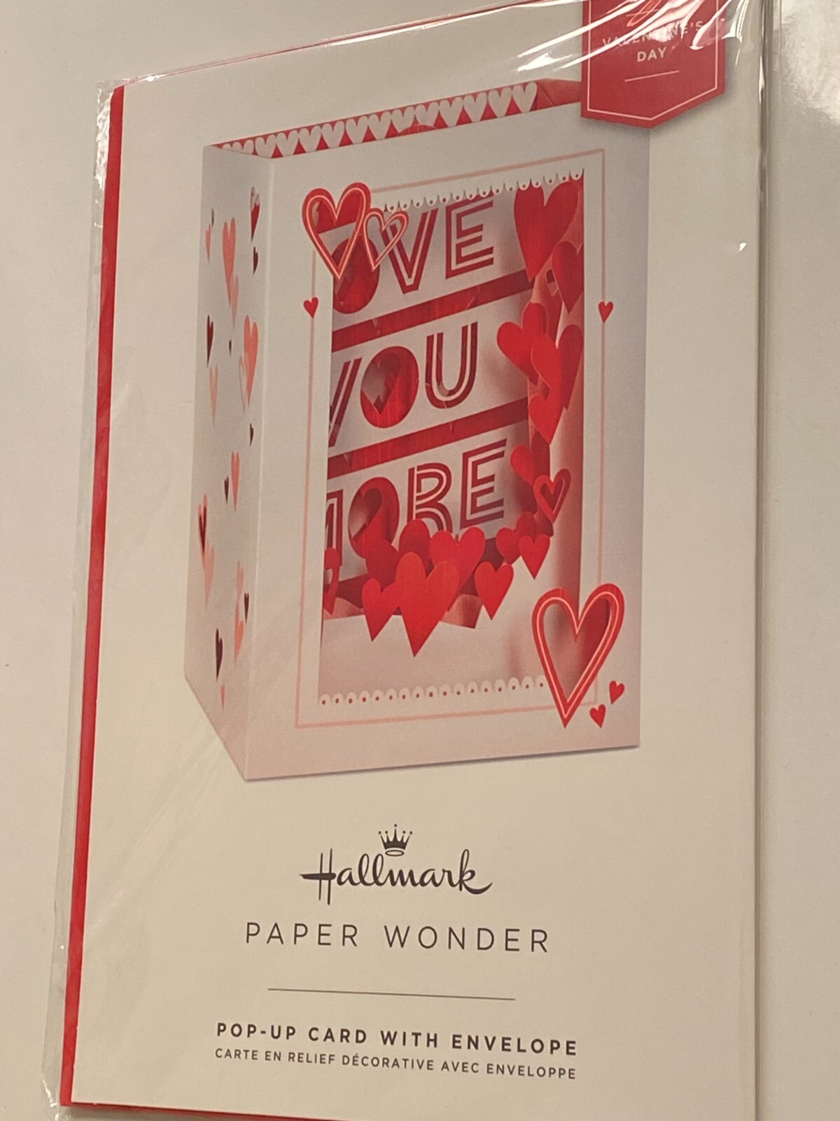 Hallmark Valentine’s Day Pop-Up Card & Envelope Paper Wonder With Lots of Love!
