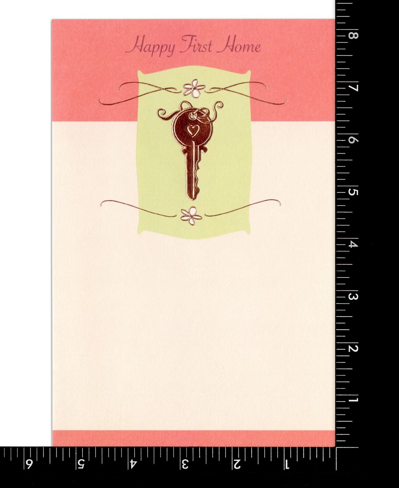 Simple HAPPY FIRST HOME Card, 1st House, New Home Key by American Greetings + ✉