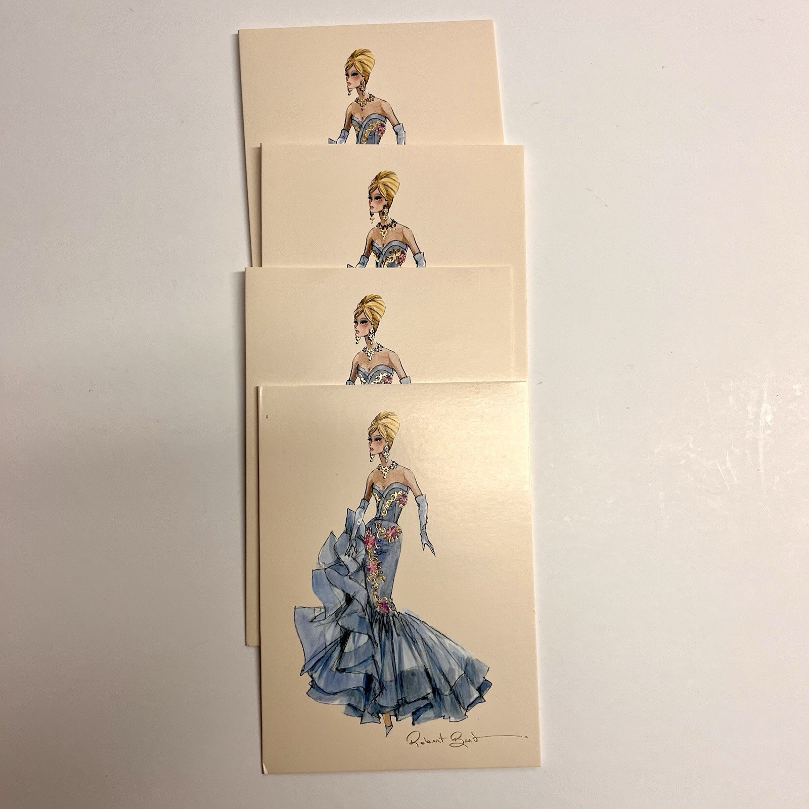 13 Blank Cards W Envelopes – Birthday Wedding – Fashion Barbie Graphique 2011