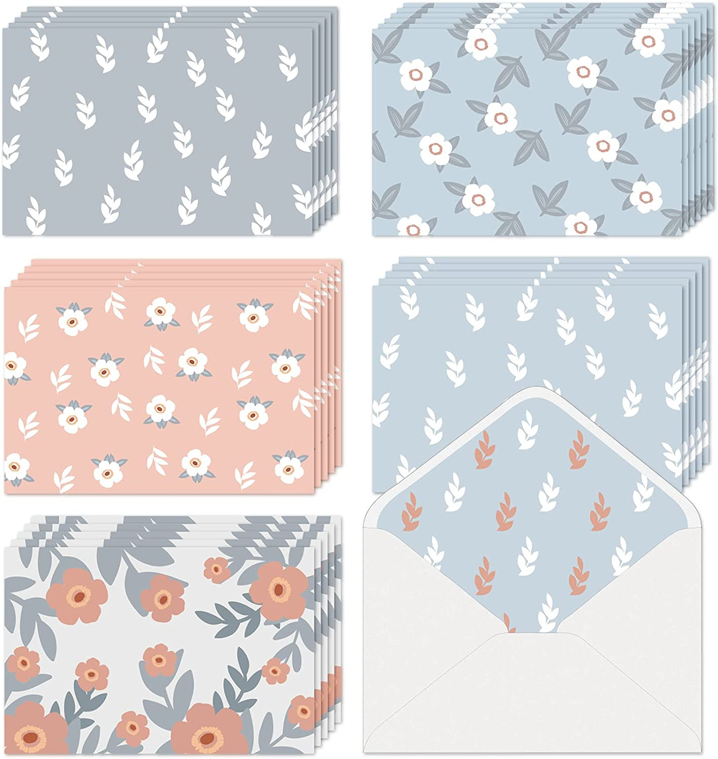 Blank Cards with Envelopes All Occasion 30-Blank Note Cards with Envelopes & Sti