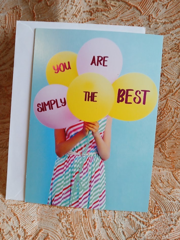 Paper Greetings Happy Birthday Card You Are Simply The Best Girl With Balloons