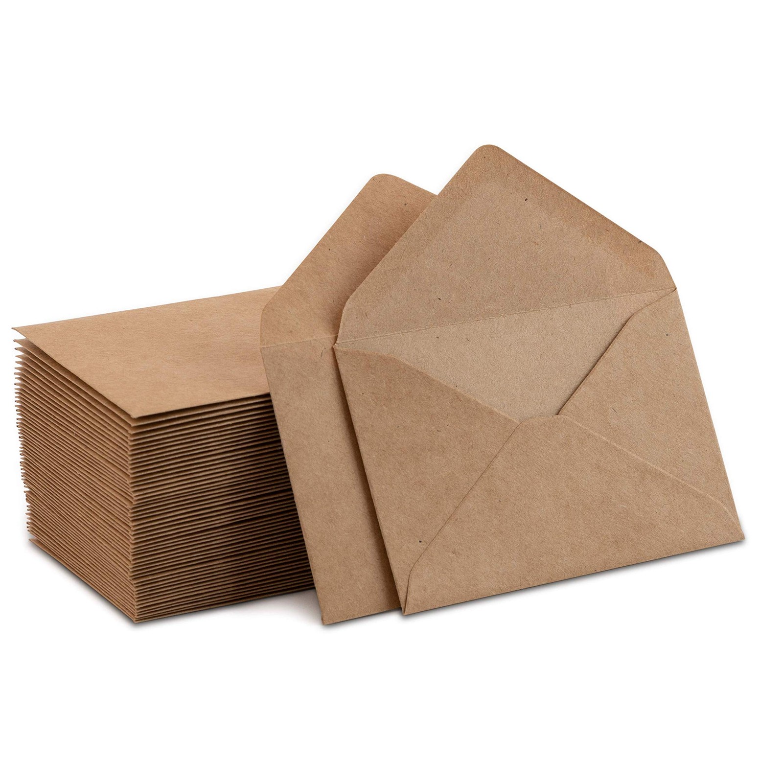 Kraft Mini Envelopes Brown Kraft Gummed Envelopes for Gift Cards and Business…