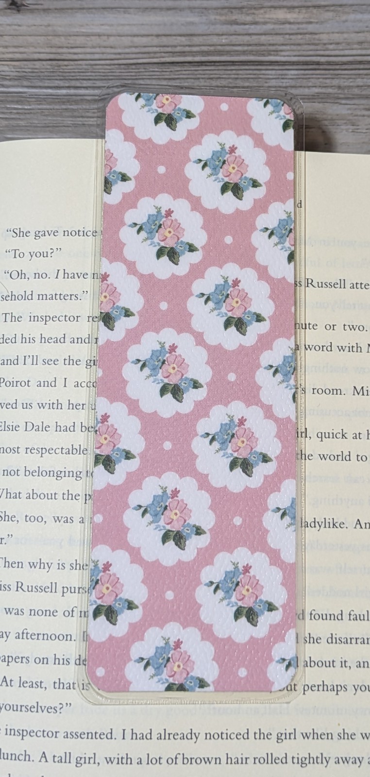 My Favorite Things Cardstock Laminated Bookmark – Dainty Doily with Flowers