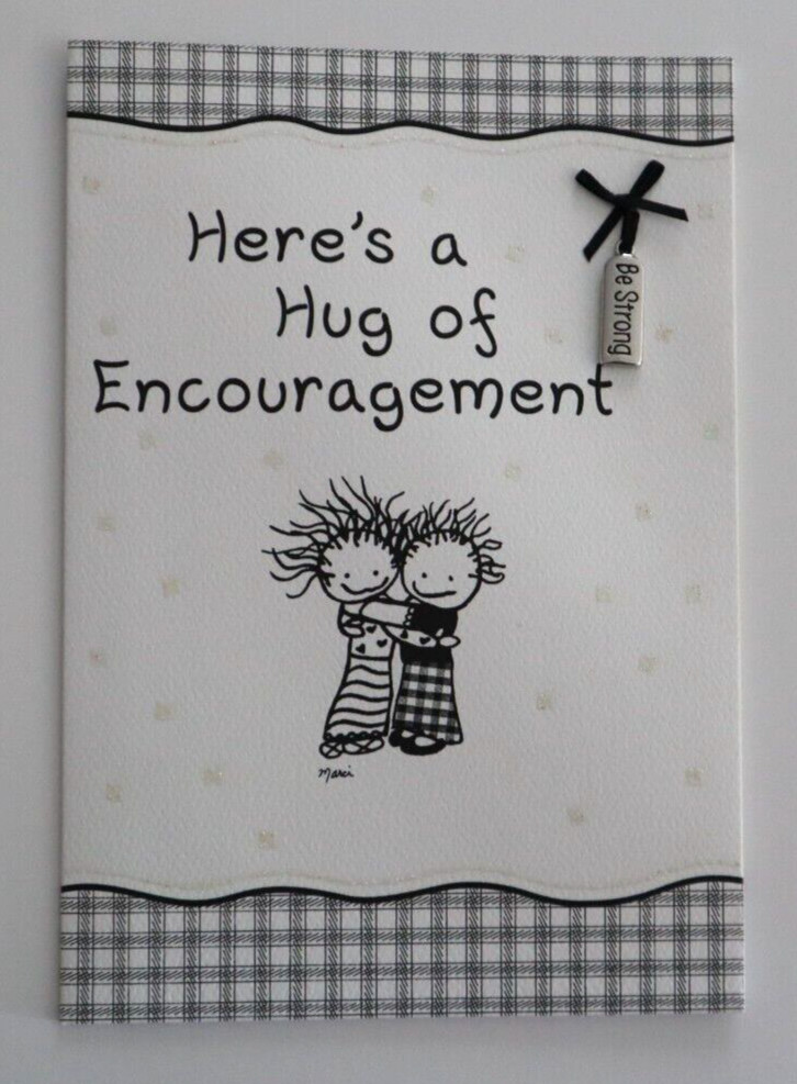 Here’s hug of encouragement Be strong Children of the inner light greeting card