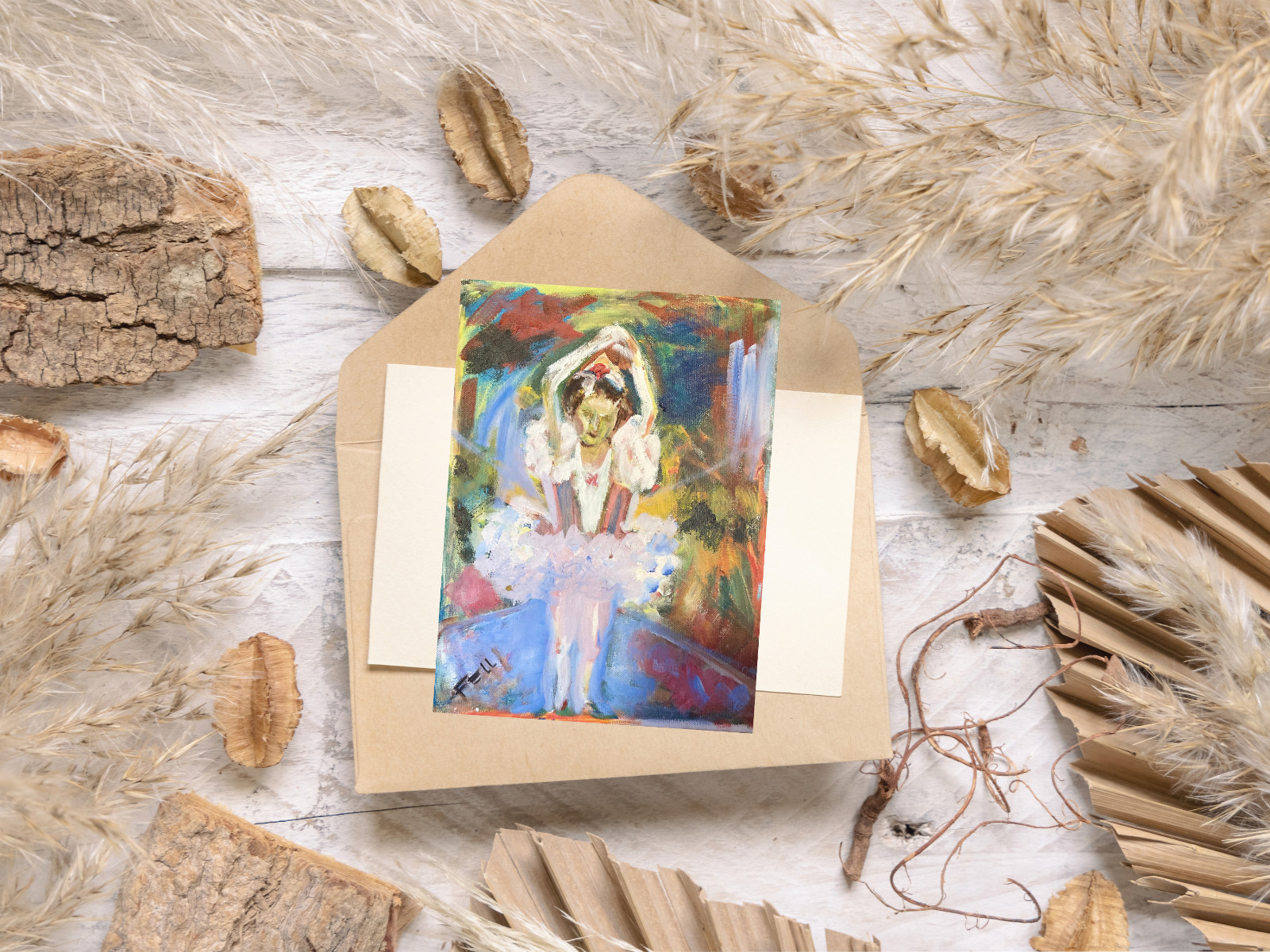 One Blank Greeting Cards made from original paintings choose from 14 choices