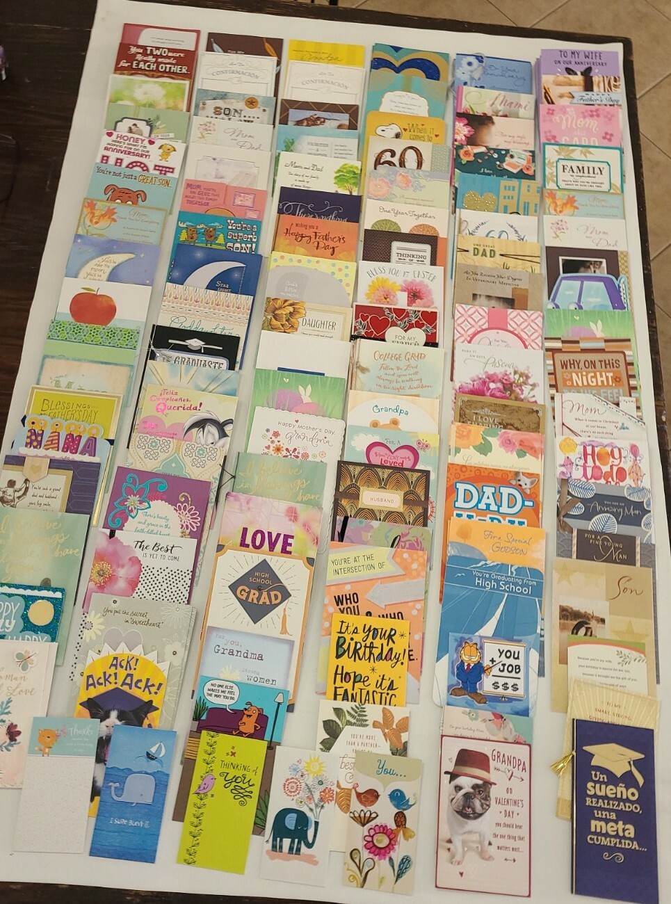 Hallmark & More Greeting Cards NO Envelopes Mixed Bulk Lot of 156 Crafts Read 5