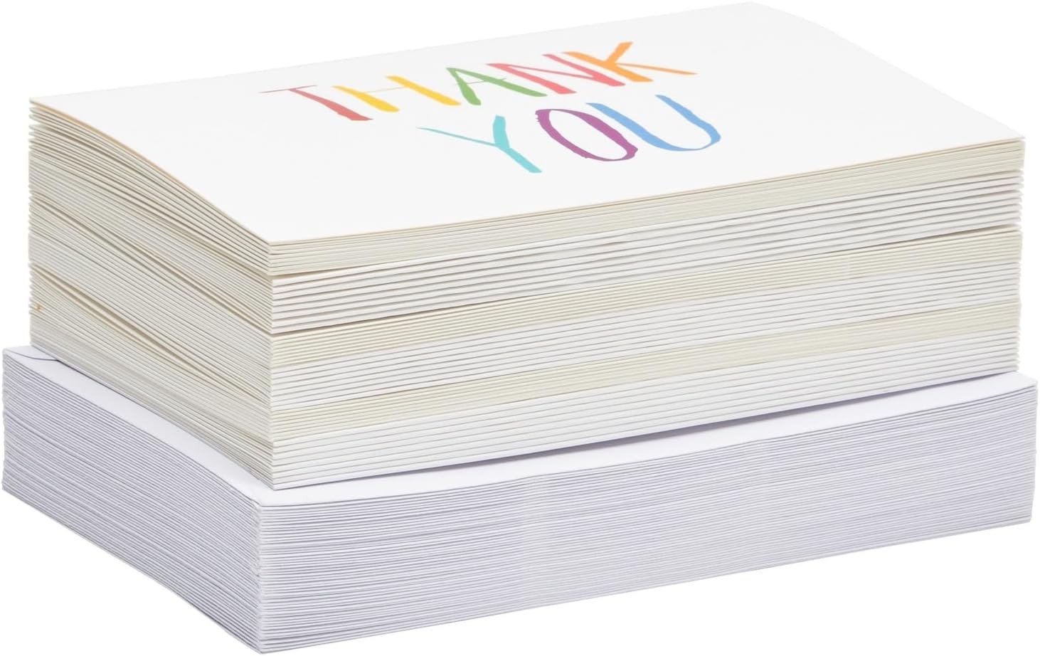 Juvale Thank You Cards with Envelopes – Bulk Blank 48-Pack, White