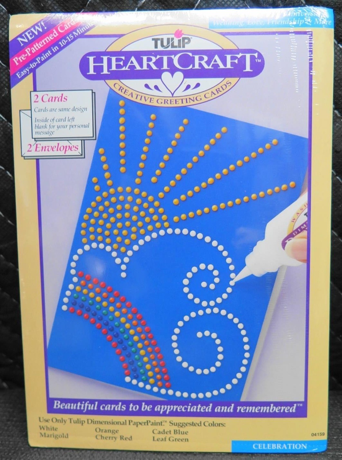Sun Rainbow Cloud Sky – 2x Tulip Heartcraft Creative Greeting Cards w/ Envelopes
