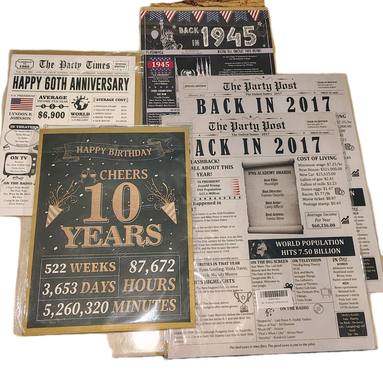 Lot Of 70 + Greeting Cards W. Envelope Humor Birthday Large Size All Occassions