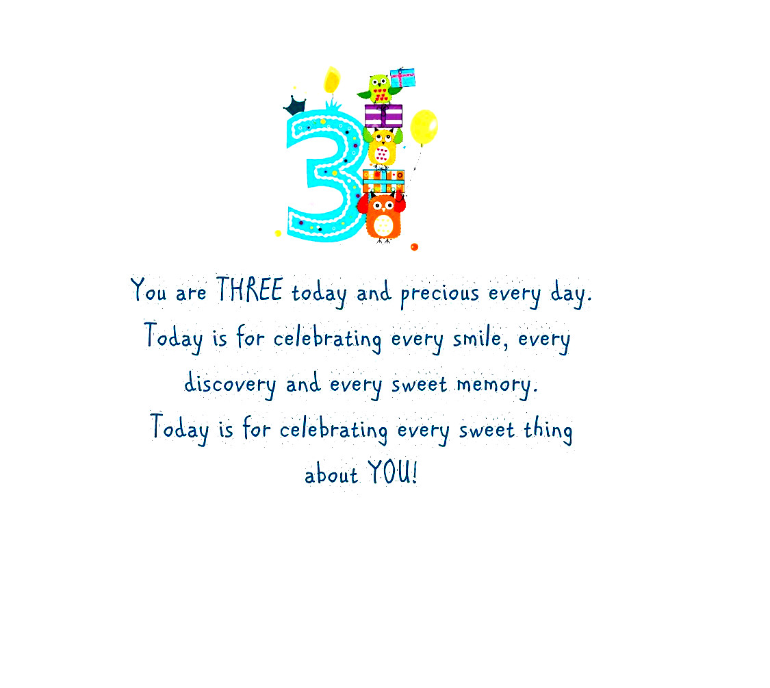 Personalized Cupcake Birthday Card for 1, 2 or 3 Year Old Boy with Verse Inside