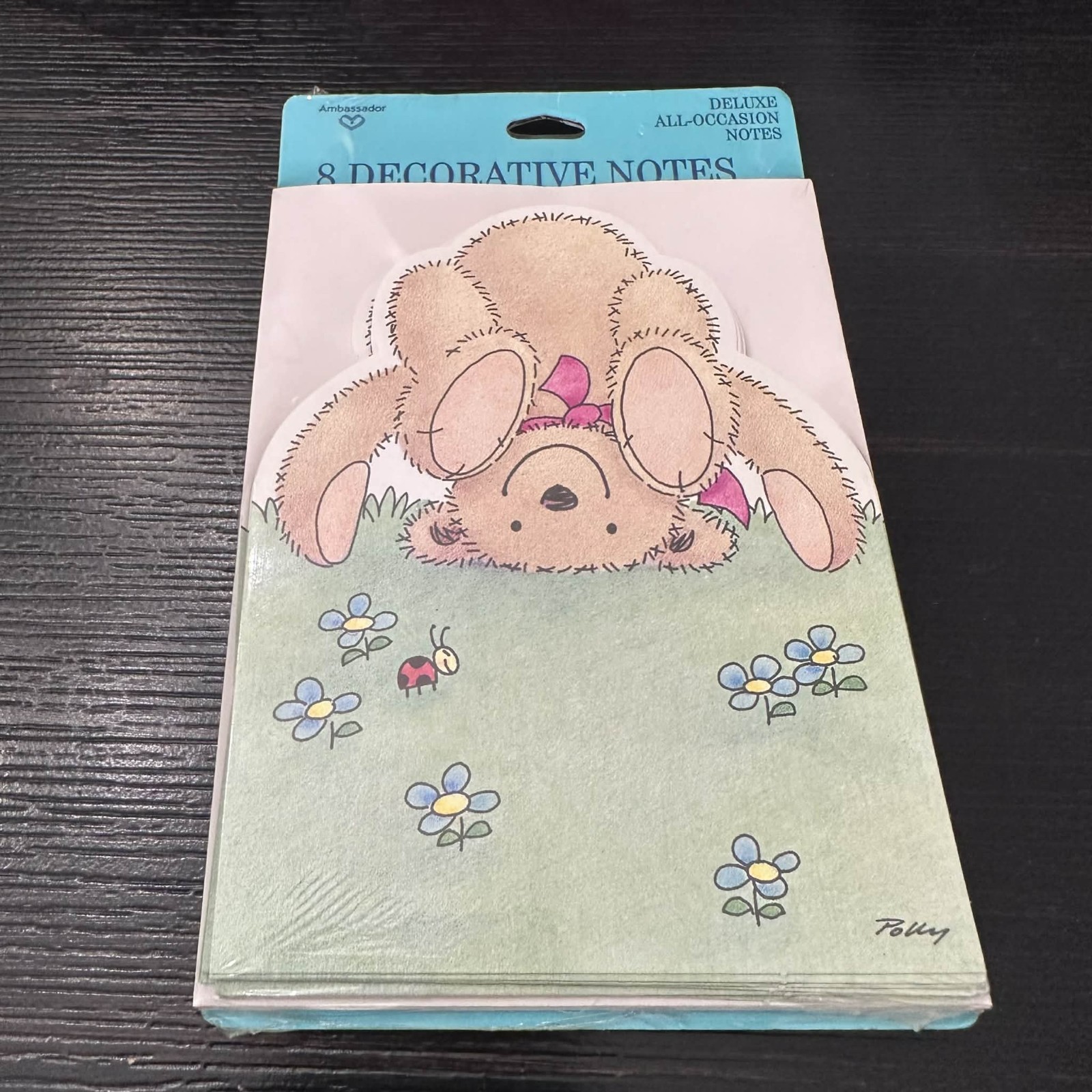 Vintage Hallmark Teddy Bear Flower Decorative Notes 8 Ct All Occasion Sealed