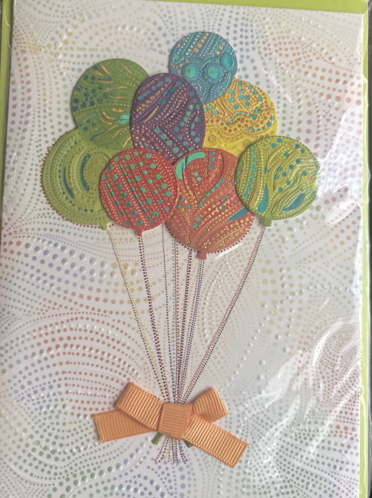 Papyrus~Happy Birthday Card 3D Balloons~ Sending Bright & Happy Wishes Your Way