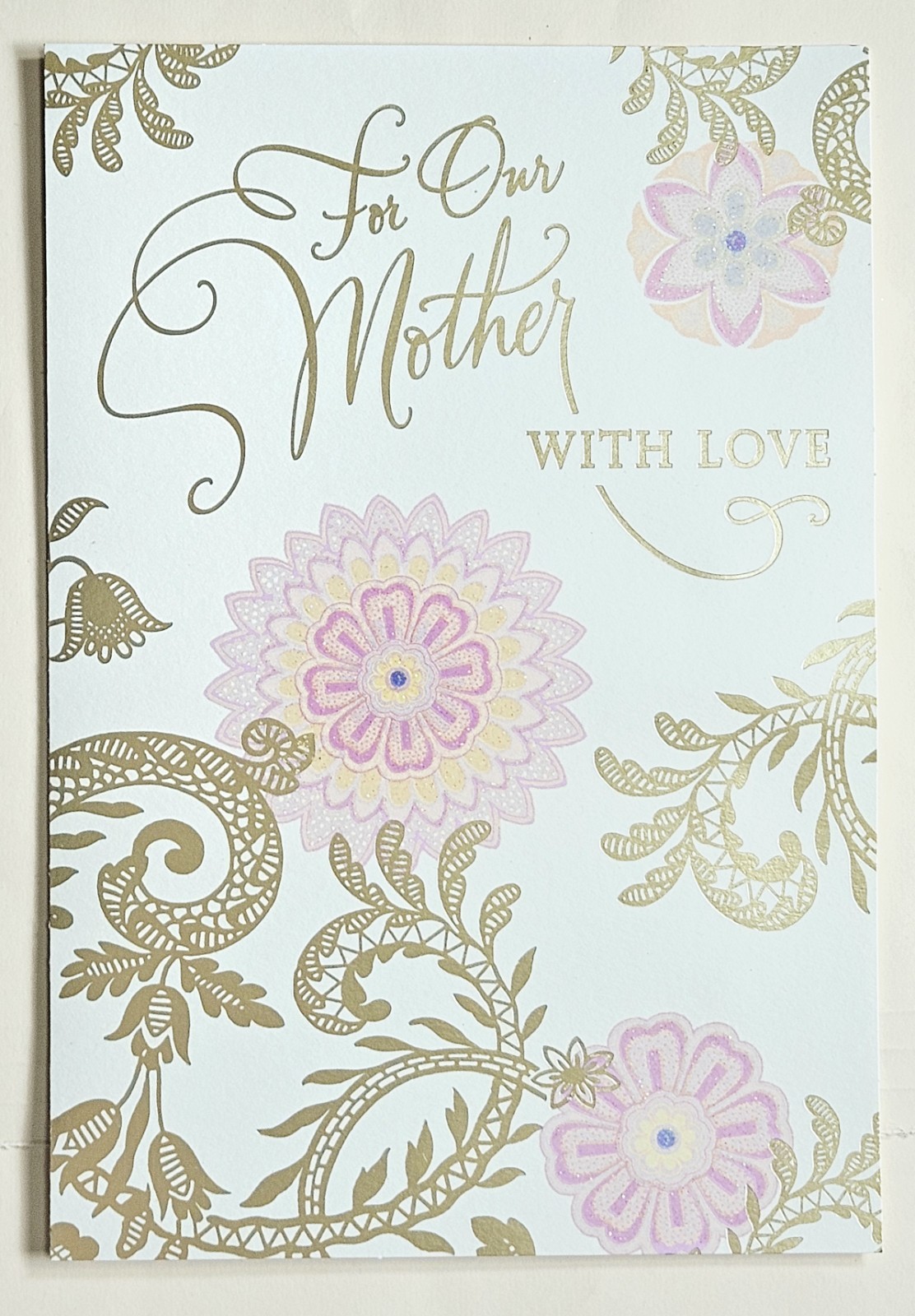 For Our Mother With Love / Happy Birthday Greeting Card Large Size (+ Envelope)
