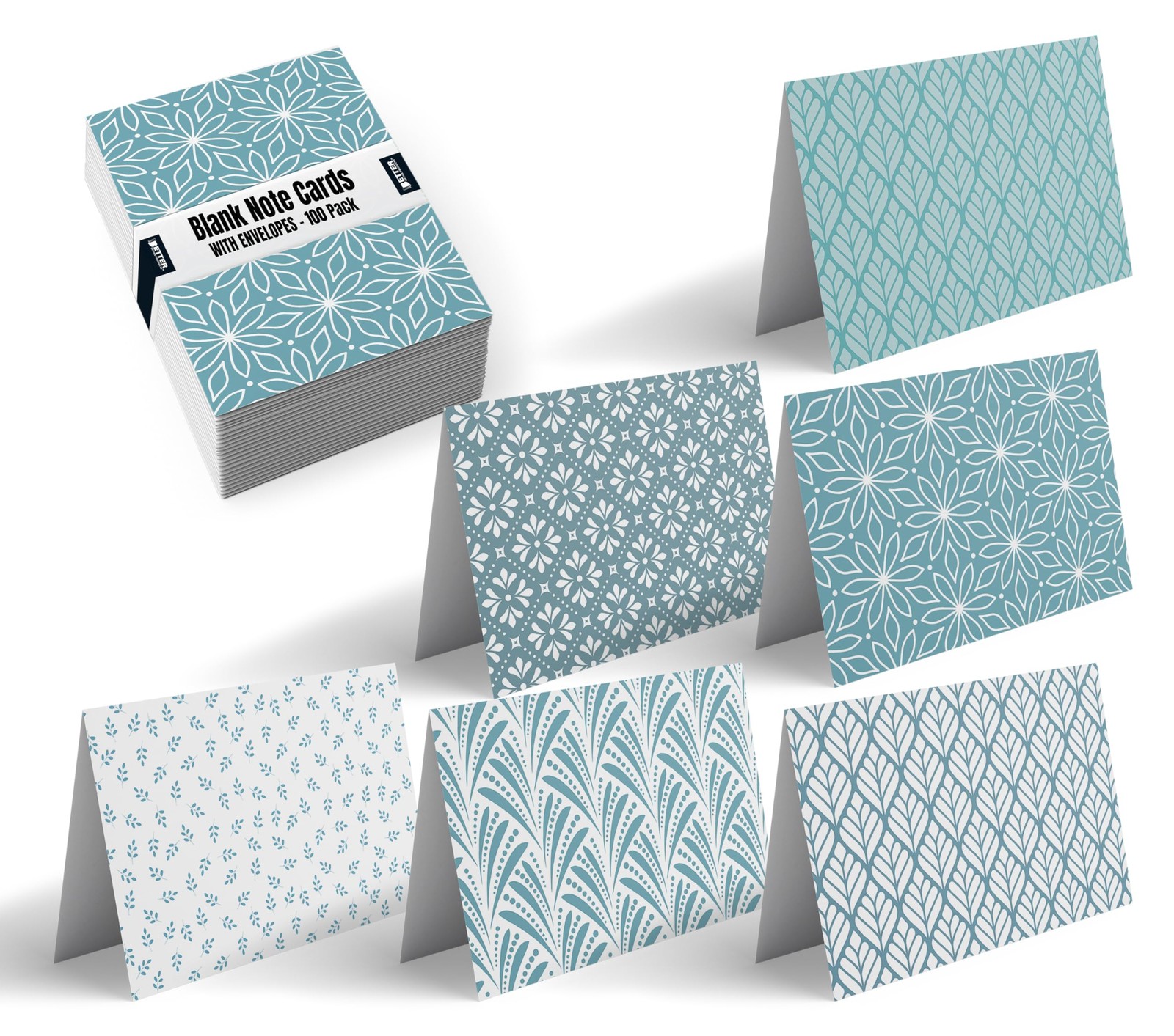 100 Pack All Occasion Greeting Cards Blank Note Cards with Envelopes