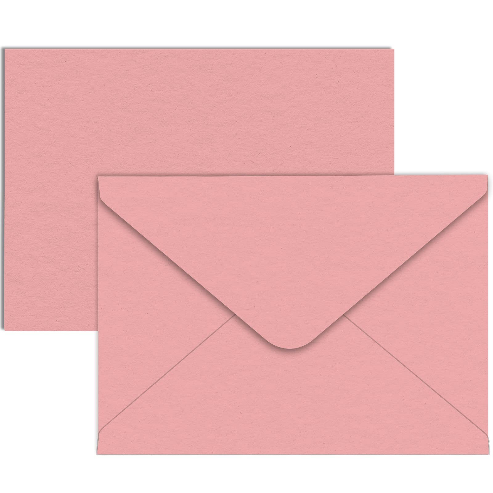 A7 Envelopes-100 Pack Pink Envelopes 5×7 V Flap, Perfect for 5×7 Photo,5X7 Ca…