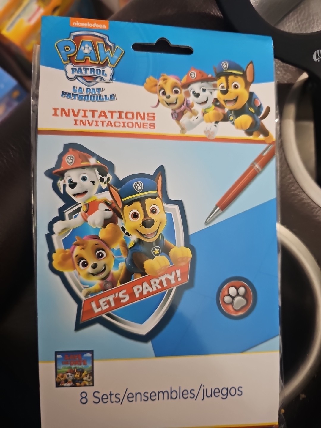 Paw Patrol Invitations (Sealed Pack Of 8 Sets) Multiple Packs Available