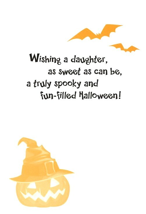 Happy Halloween To A Bewitching Daughter – Halloween Greeting Card – 25199