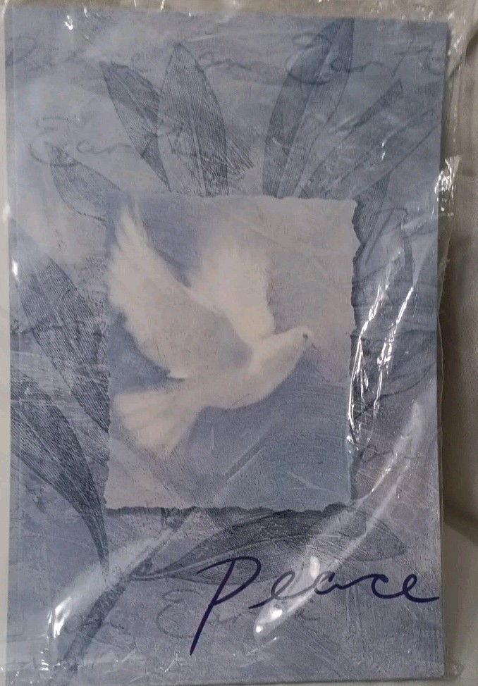 Easy To Print 15 Full Sized Holiday Greeting Cards ‘Peace Dove’ Envelopes Incl.