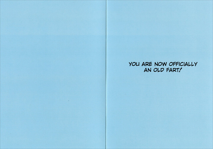 Officially Old Fart Funny Dan Collins Birthday Card by Nobleworks