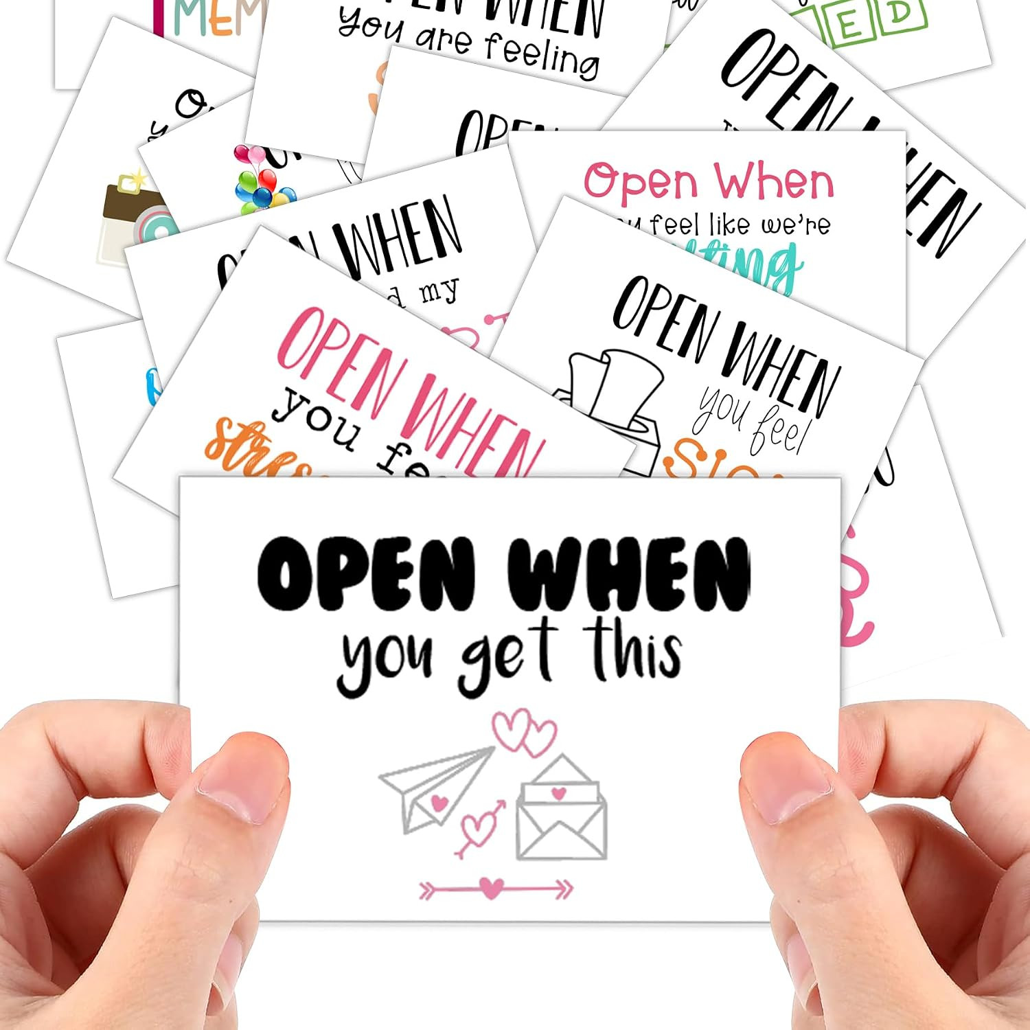 20 Pieces Open When Envelopes – Open When Letters Kit Long Distance Relationship