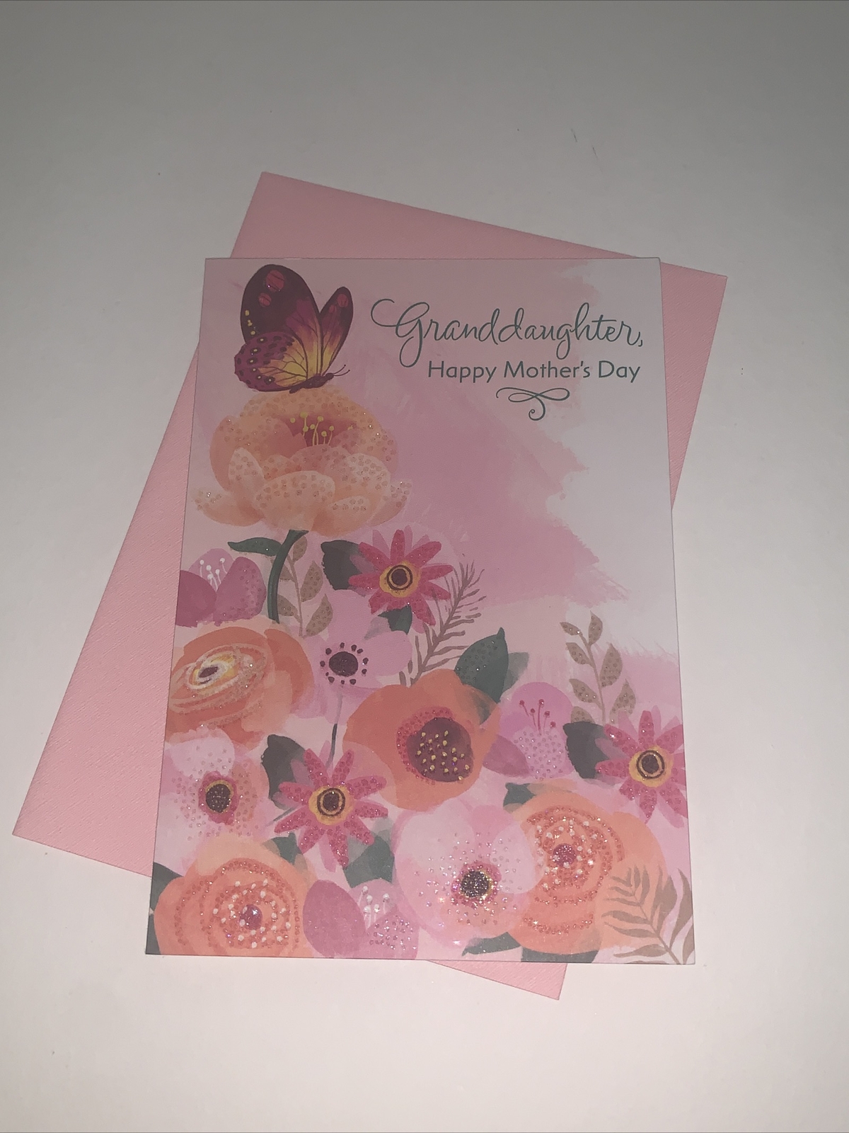 Hallmark Granddaughter Mother’s Day Card: Butterfly Love Strength Courage Family