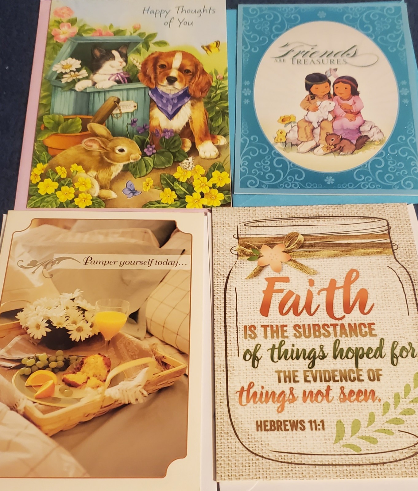 Lot B 10 Assorted Faith Based Thinking of You Friendship Greeting Cards