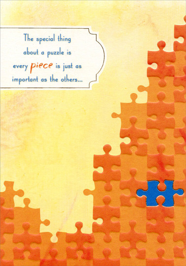 Puzzle Piece: Fight Autism – Designer Greetings Support Card